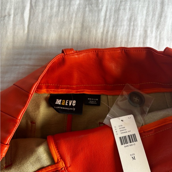 MAEVE By Anthropologie| BNWT The Colette faux leather mini skirt | size medium - Picture 7 of 9